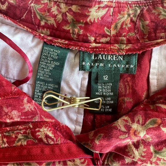Lauren Ralph Lauren Linen Floral Shorts Size 12 (see measurements) - Picture 4 of 10